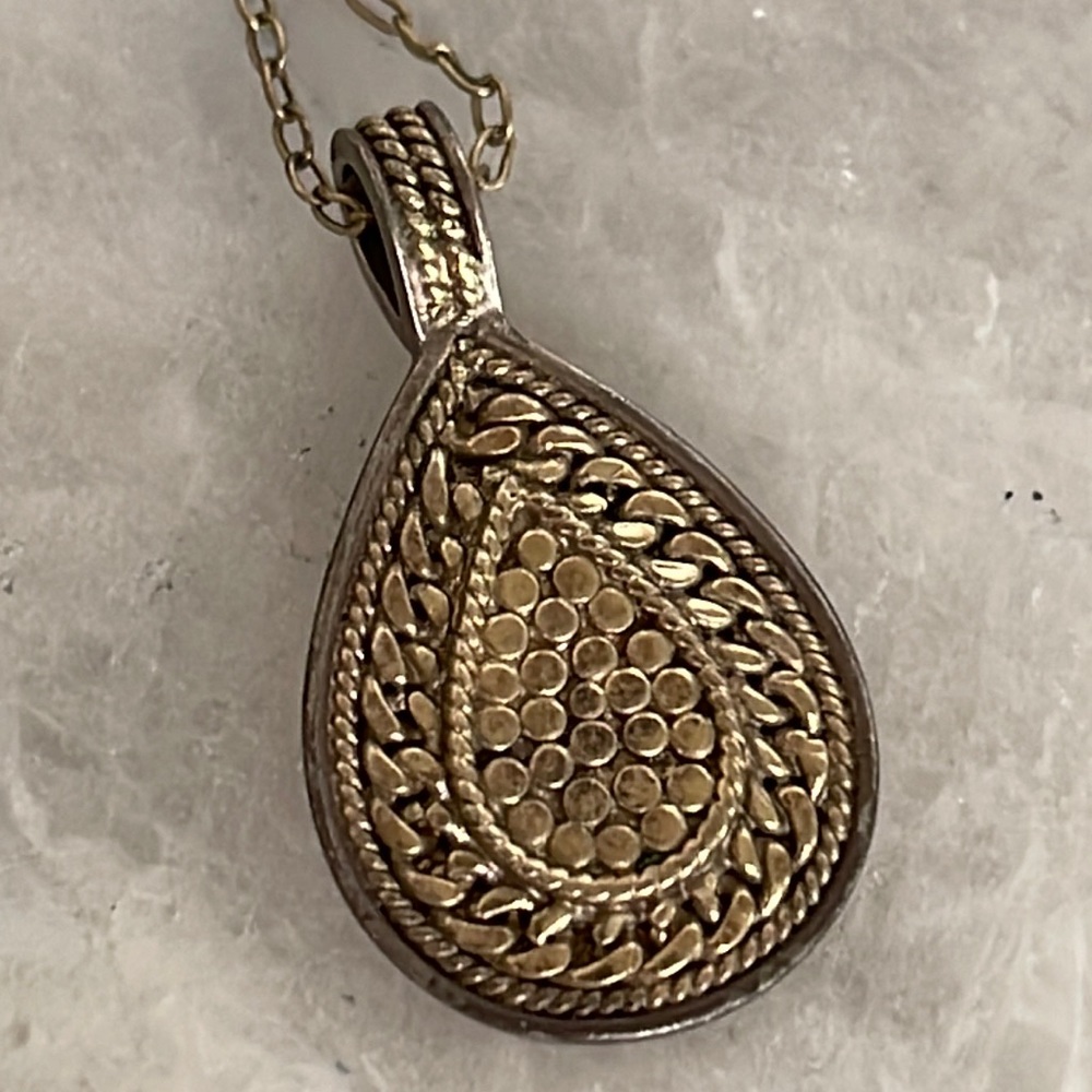 Anna Beck Bali Artisan Sterling Silver Pendant Necklace
